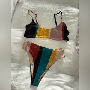 O’Neill Colorful Striped Bikini Set